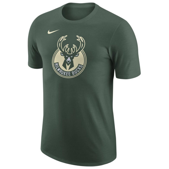 Nike Ανδρική κοντομάνικη μπλούζα Milwaukee Bucks NBA Essential Logo1 SS Tee